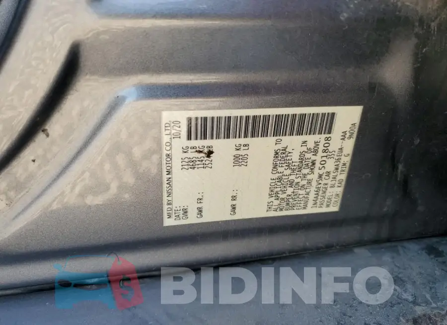 1N4AA6EV5MC501808 Photo# 12