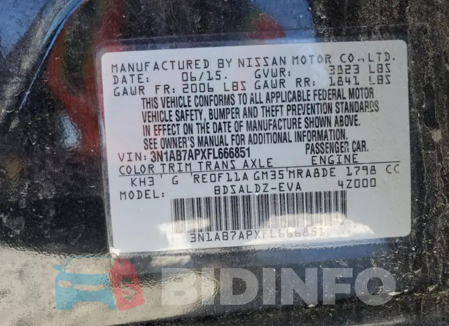 3N1AB7APXFL666851 Photo# 12