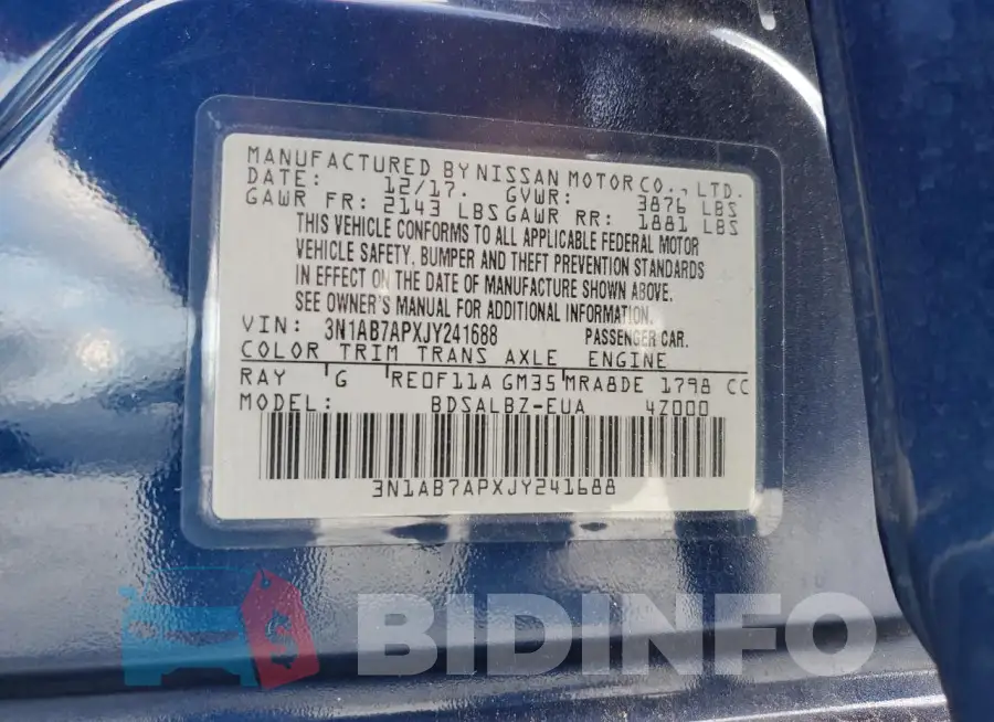 3N1AB7APXJY241688 Photo# 13