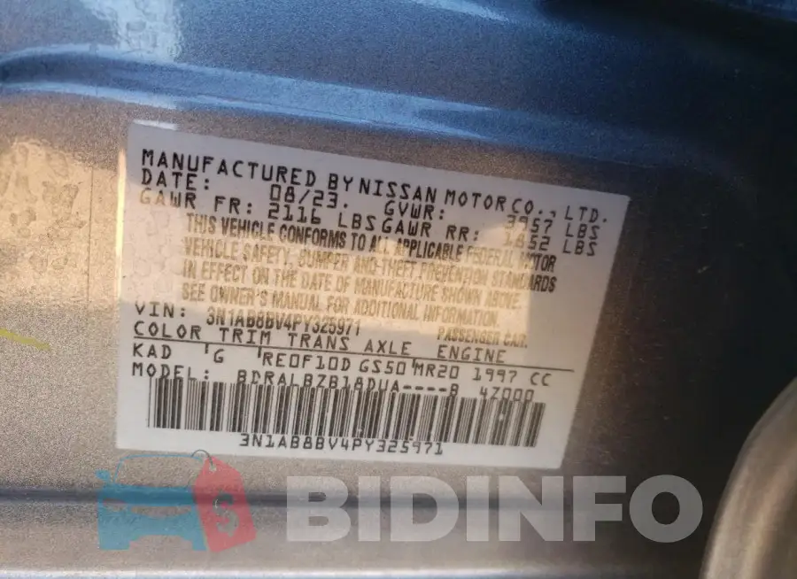 3N1AB8BV4PY325971 Photo# 12