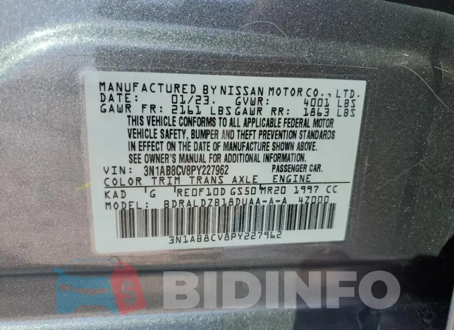 3N1AB8CV8PY227962 Photo# 13