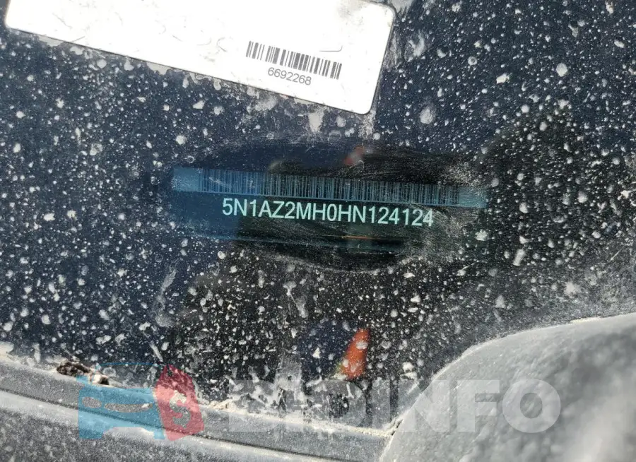 5N1AZ2MH0HN124124 Photo# 13