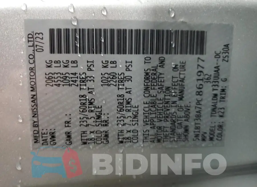 5N1BT3BA7PC861977 Photo# 13