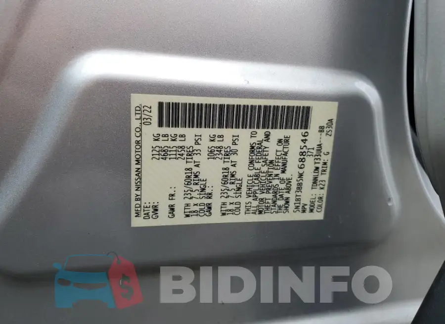 5N1BT3BB5NC688546 Photo# 14