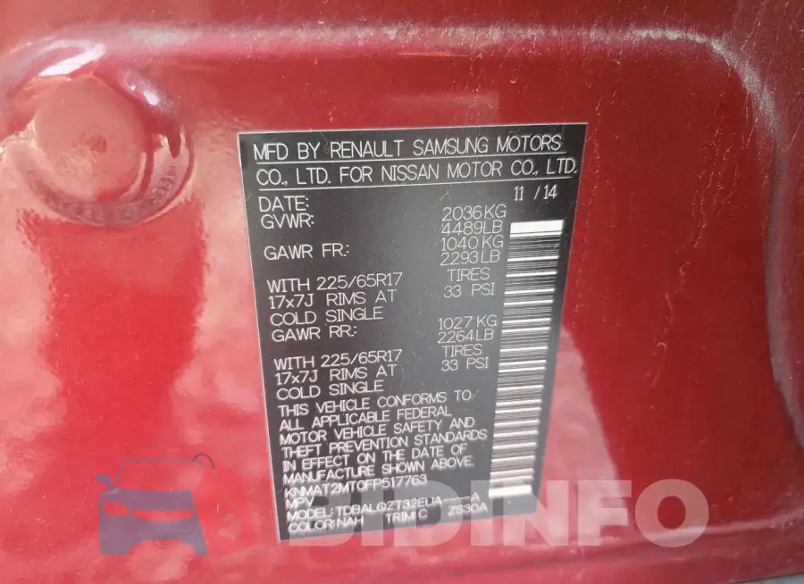 KNMAT2MT0FP517763 Photo# 13