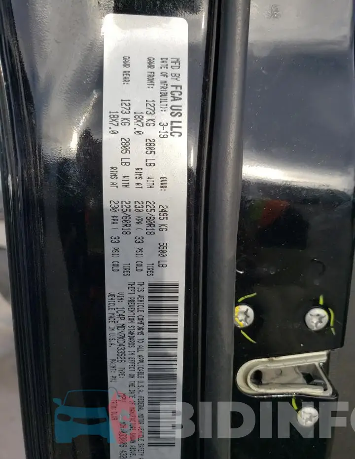 1C4PJMDN7KD433528 Photo# 14