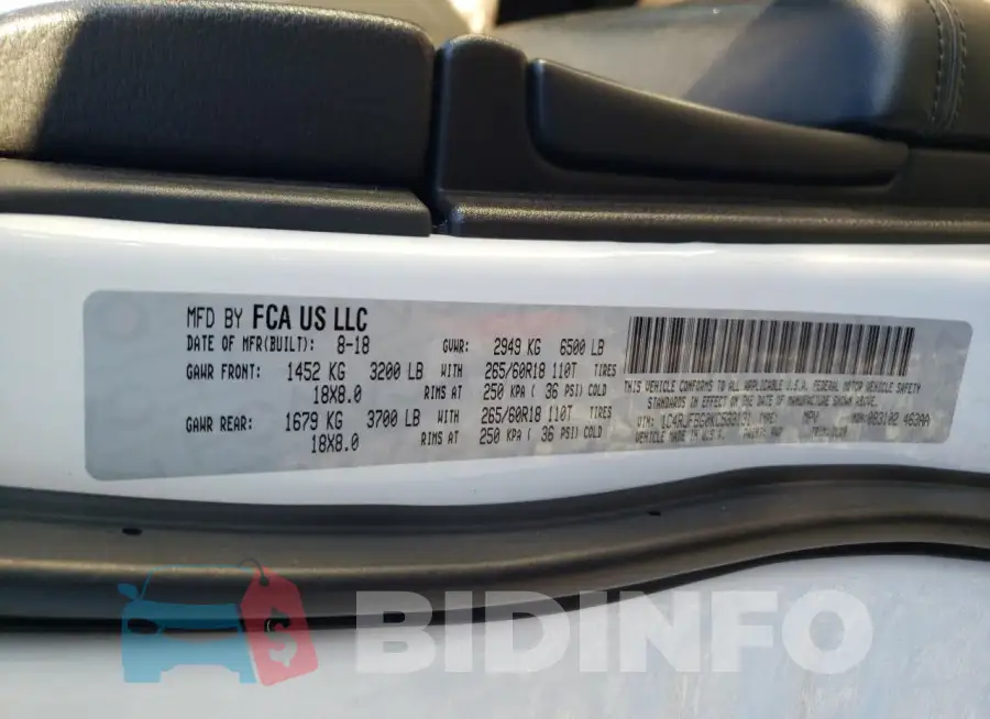 1C4RJFBG0KC533131 Photo# 13