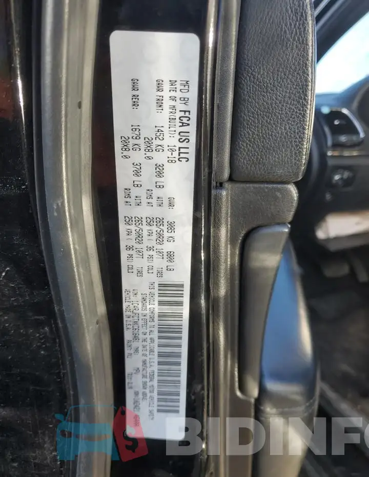 1C4RJFCTXKC616481 Photo# 13