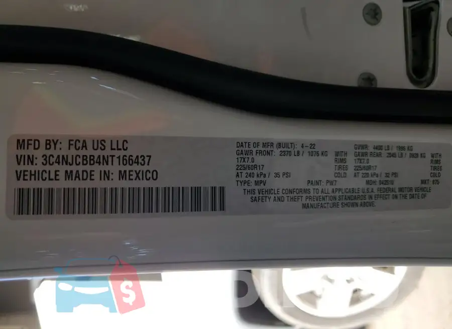 3C4NJCBB4NT166437 Photo# 13