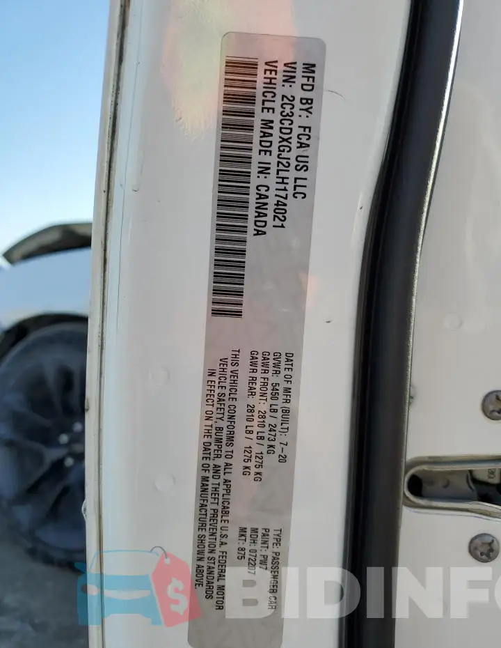 2C3CDXGJ2LH174021 Photo# 12