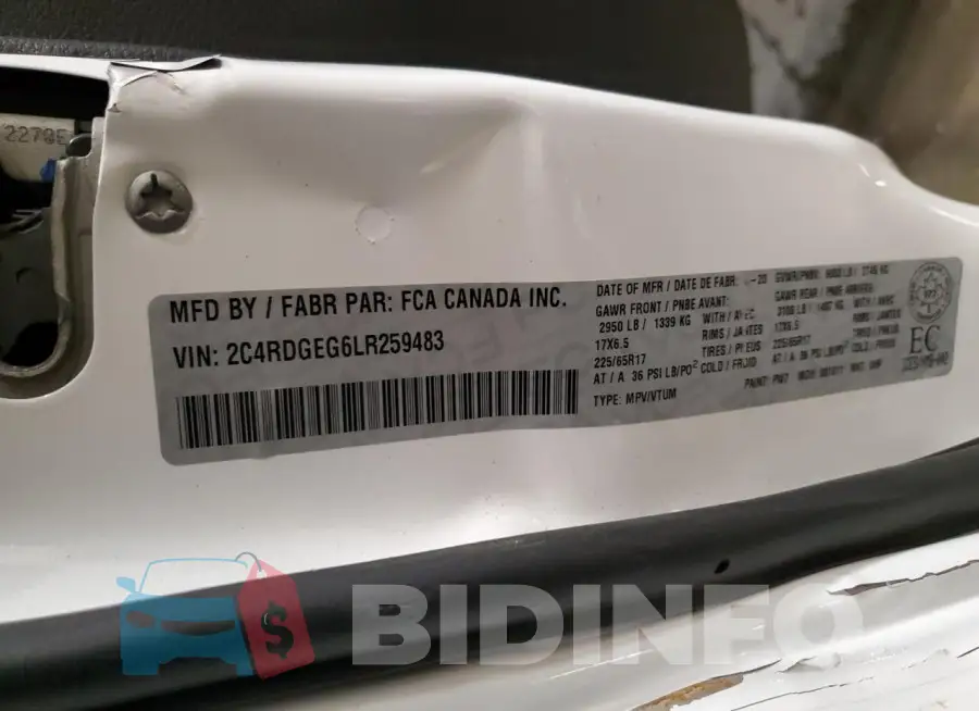 2C4RDGEG6LR259483 Photo# 13