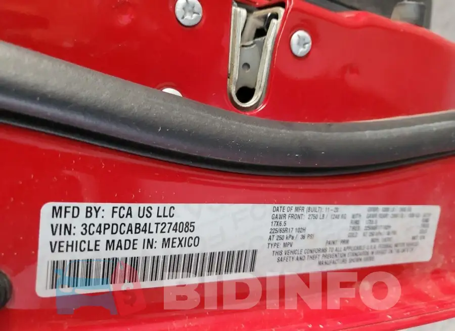 3C4PDCAB4LT274085 Photo# 13