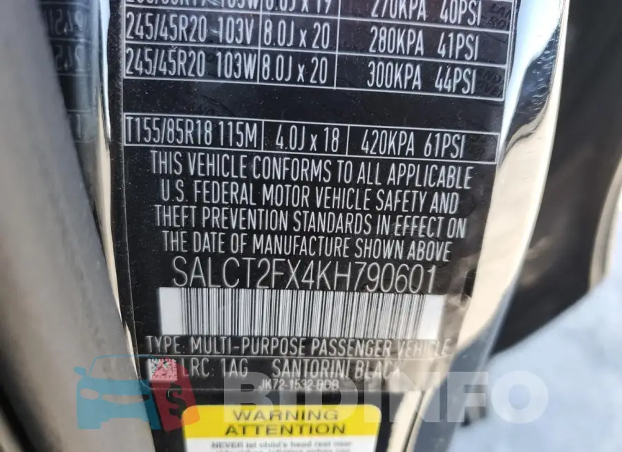 SALCT2FX4KH790601 Photo# 13
