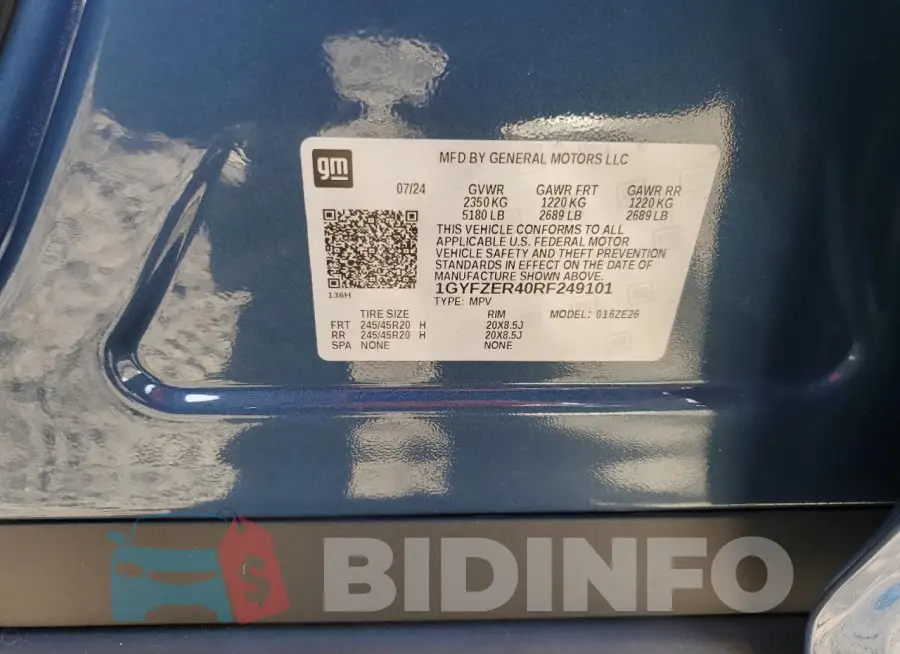 1GYFZER40RF249101 Photo# 13