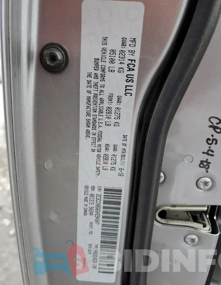 2C3CCABG6GH294907 Photo# 13