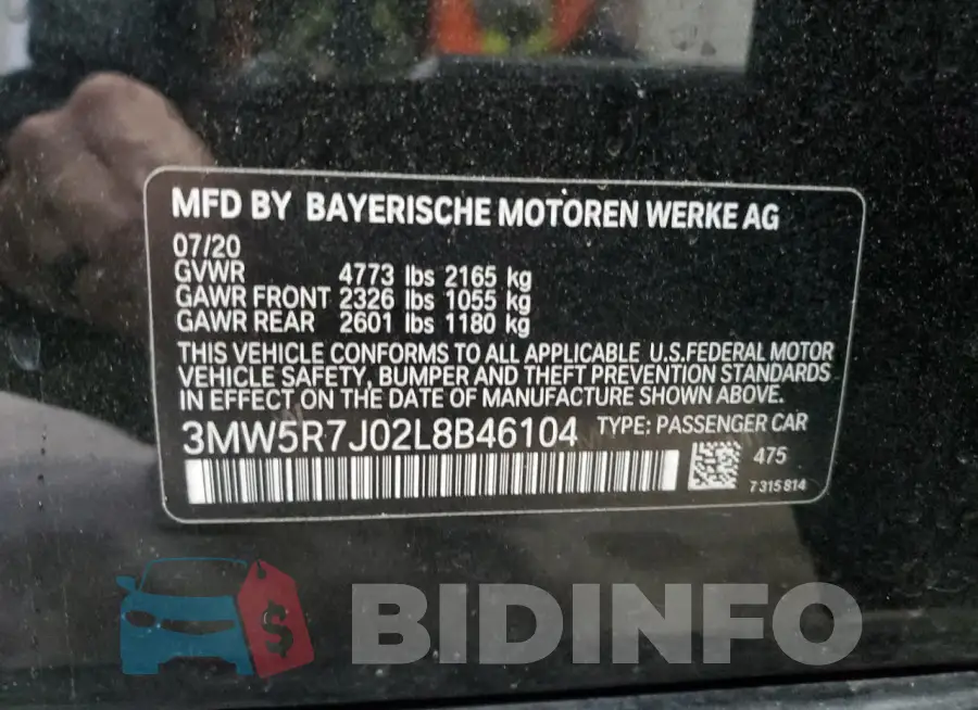 3MW5R7J02L8B46104 Photo# 13