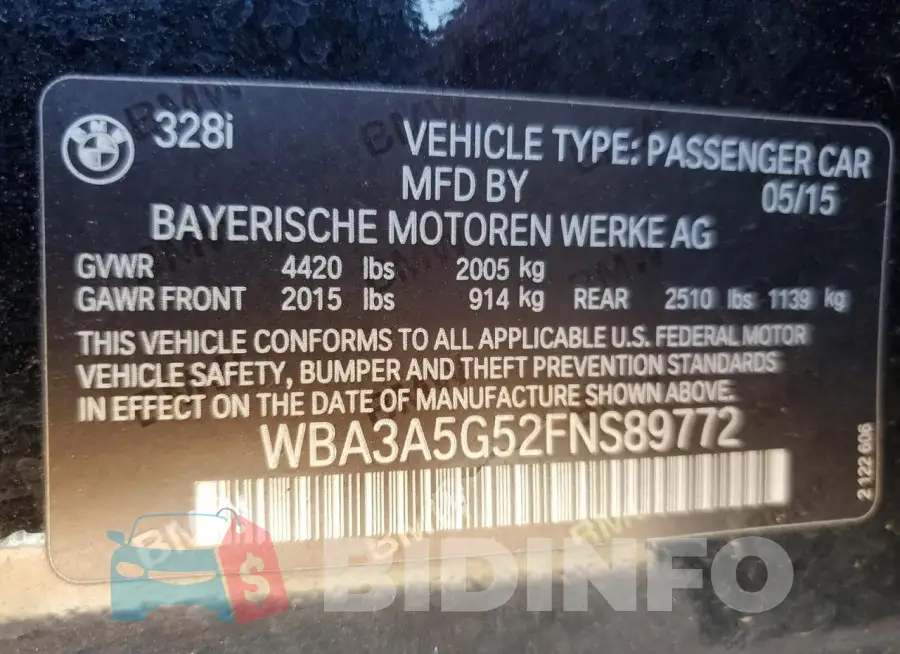 WBA3A5G52FNS89772 Photo# 12