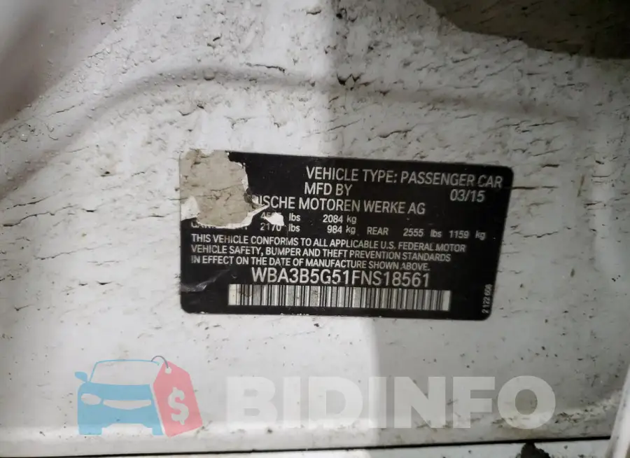 WBA3B5G51FNS18561 Photo# 13