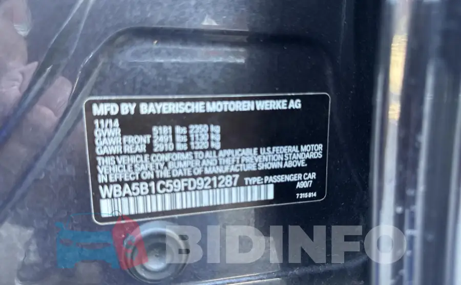 WBA5B1C59FD921287 Photo# 10