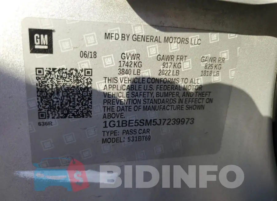 1G1BE5SM5J7239973 Photo# 13