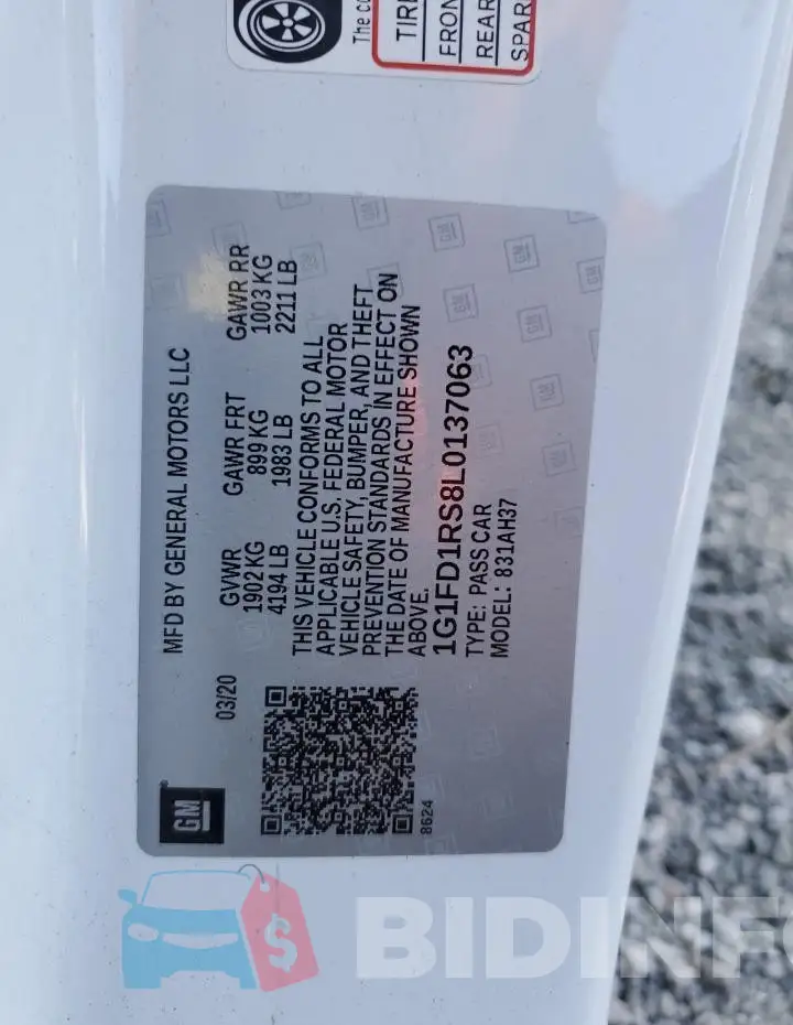1G1FD1RS8L0137063 Photo# 13