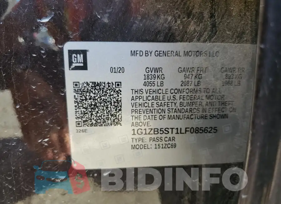 1G1ZB5ST1LF085625 Photo# 12