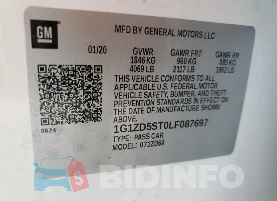 1G1ZD5ST0LF087697 Photo# 12