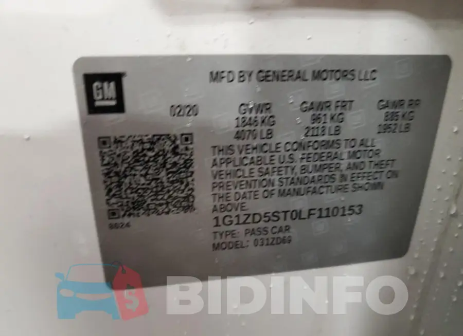 1G1ZD5ST0LF110153 Photo# 12