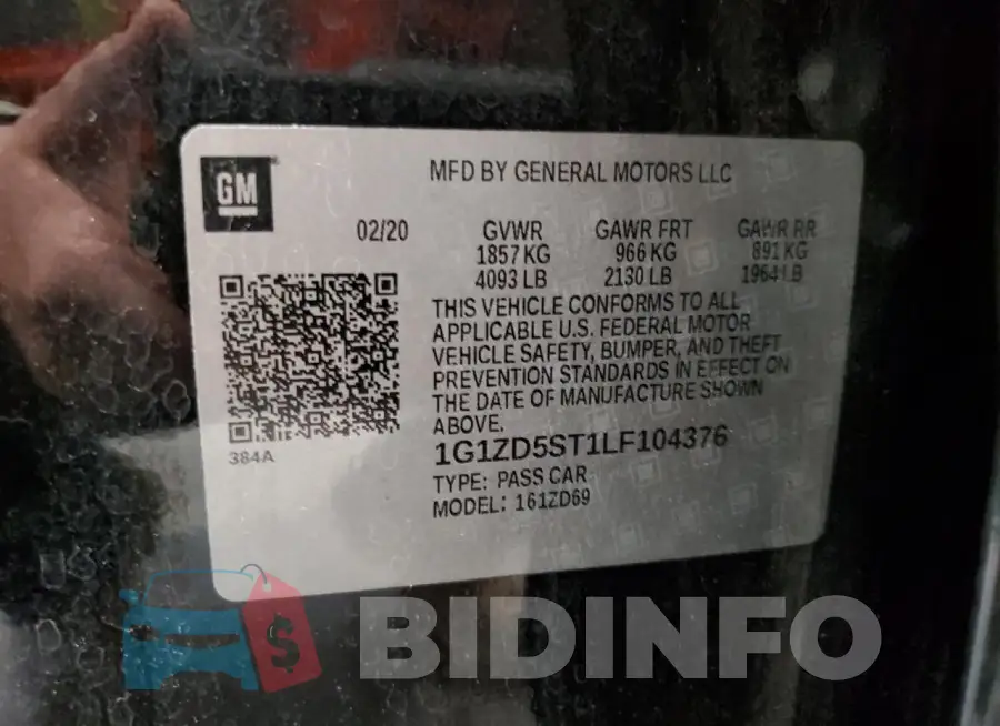 1G1ZD5ST1LF104376 Photo# 12