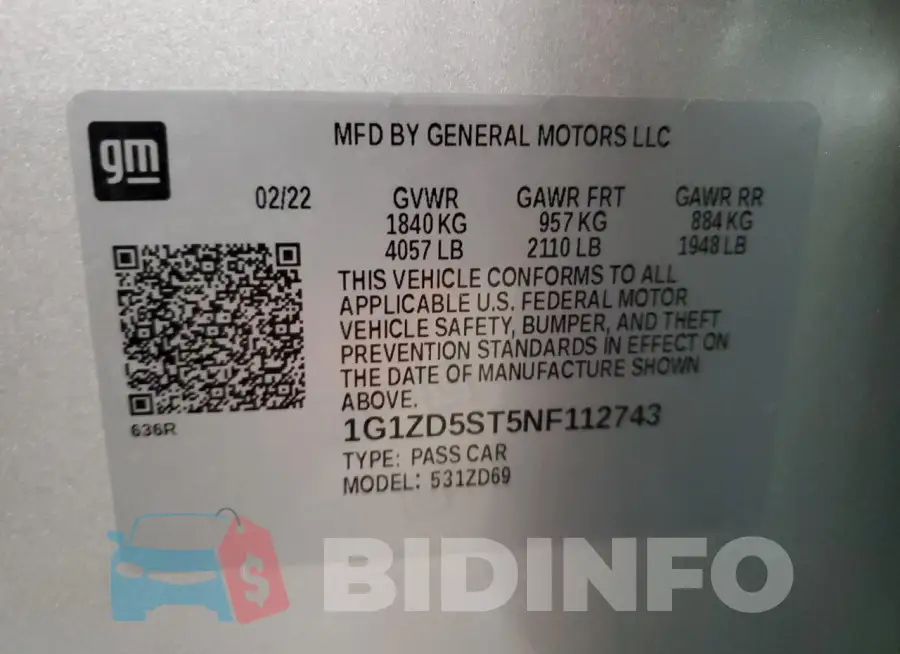 1G1ZD5ST5NF112743 Photo# 12