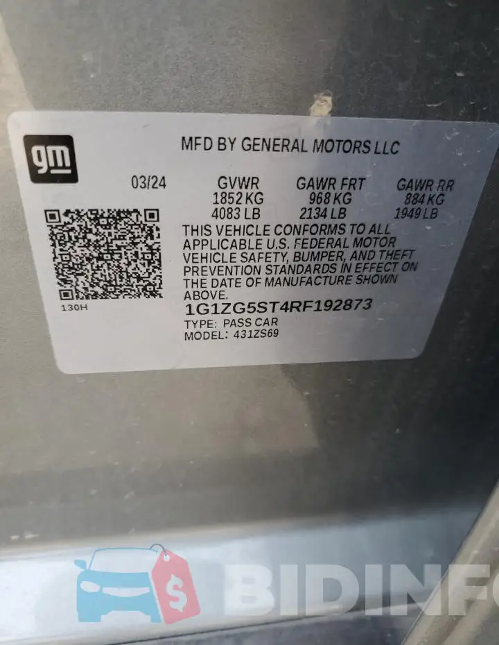 1G1ZG5ST4RF192873 Photo# 12