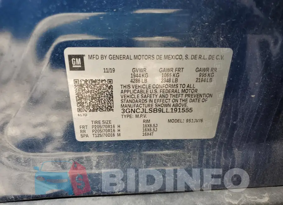 3GNCJLSB9LL191555 Photo# 12