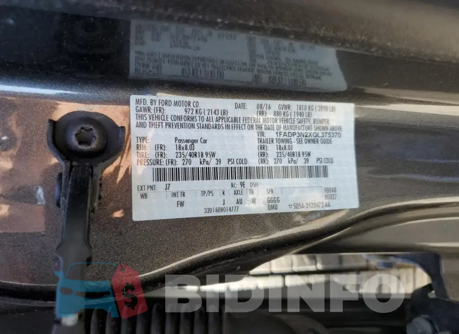 1FADP3N2XGL375370 Photo# 12
