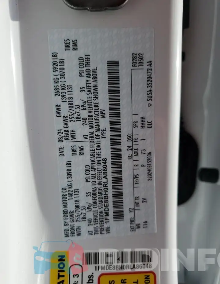 1FMDE8BH0RLA86048 Photo# 13