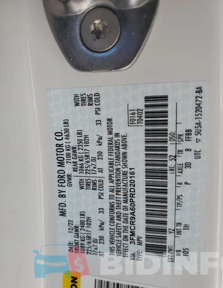 3FMCR9A60PRD20161 Photo# 14