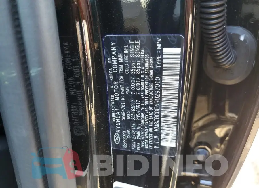 KM8JBCDE6RU297010 Photo# 13