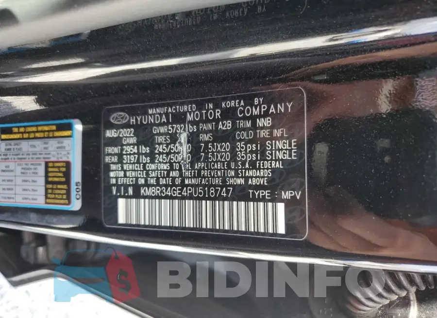 KM8R34GE4PU518747 Photo# 14