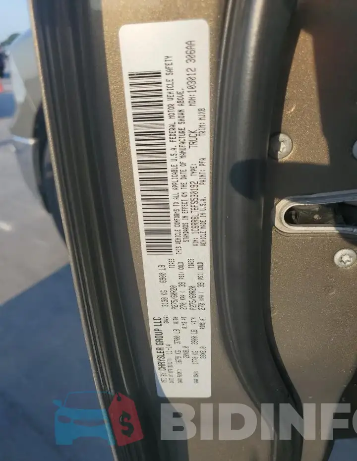 1C6RR6LT6FS530192 Photo# 12