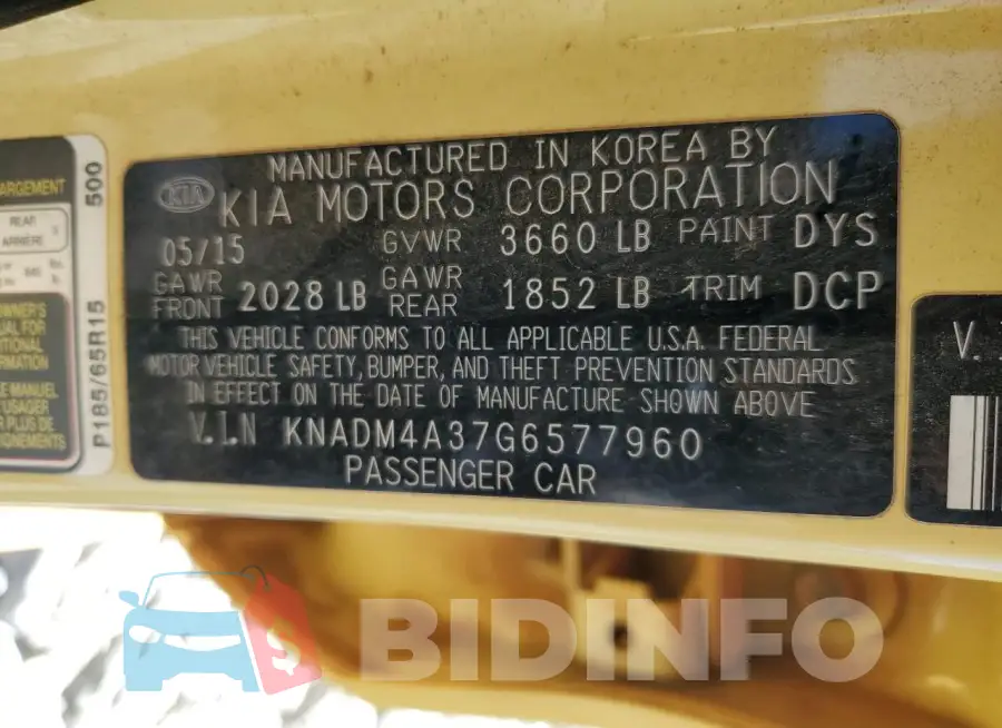 KNADM4A37G6577960 Photo# 12