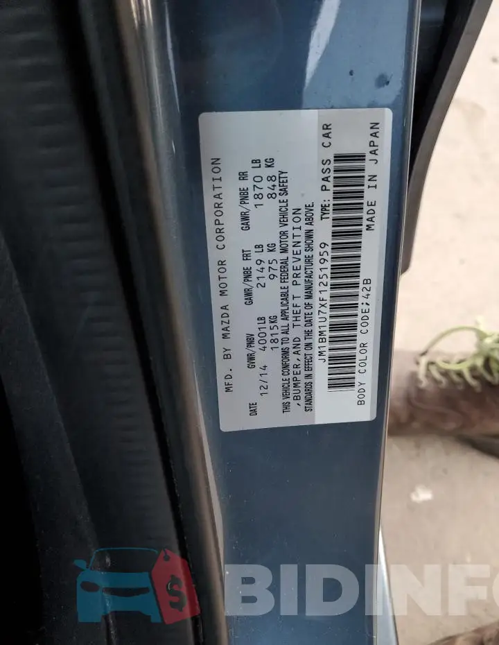 JM1BM1U7XF1251959 Photo# 13