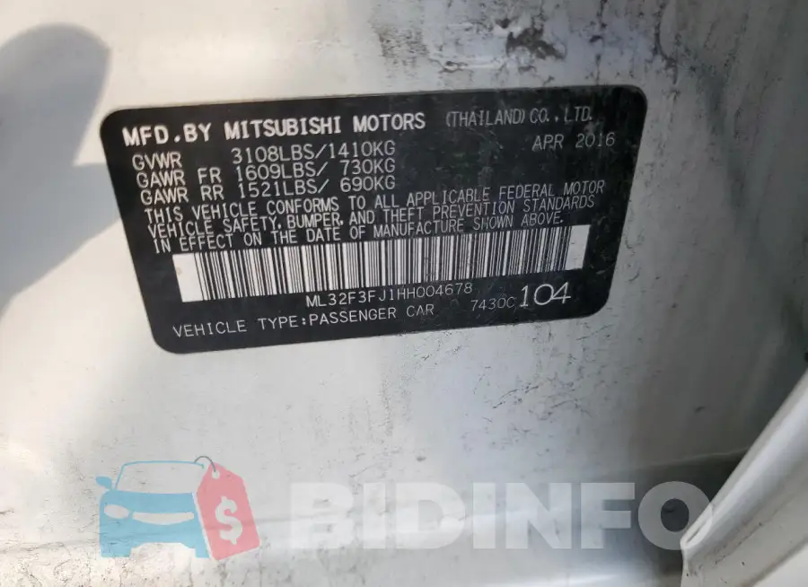 ML32F3FJ1HH004678 Photo# 12