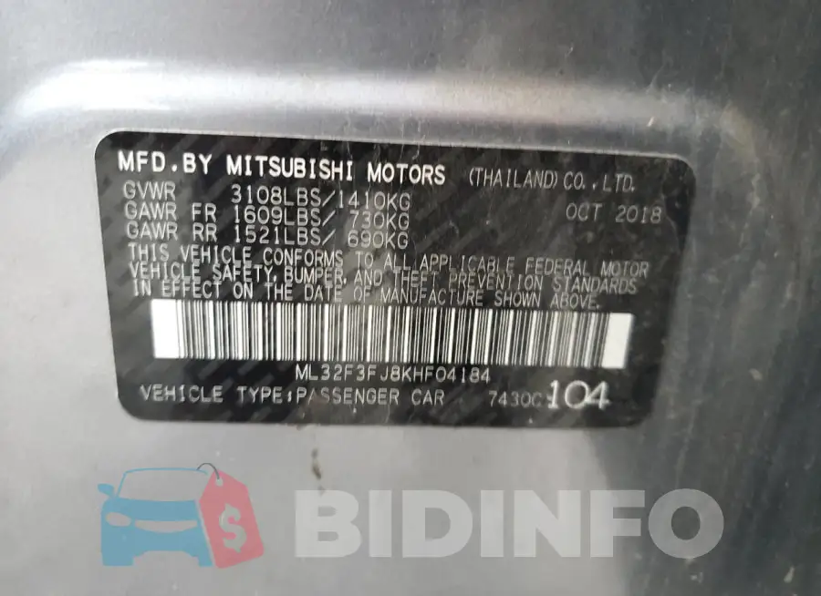 ML32F3FJ8KHF04184 Photo# 12