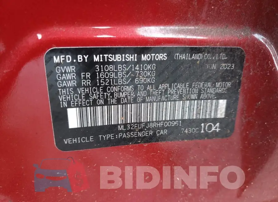 ML32FUFJ8RHF00961 Photo# 12