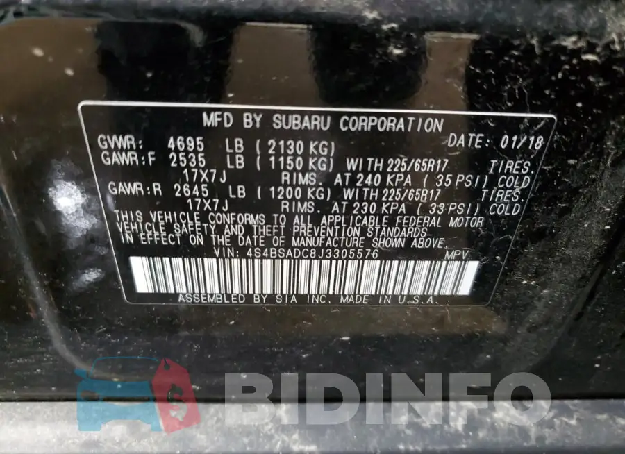 4S4BSADC8J3305576 Photo# 13
