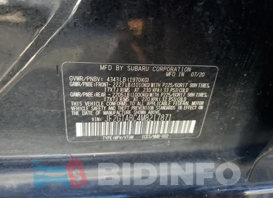 JF2GTABC4M8217871 Photo# 13