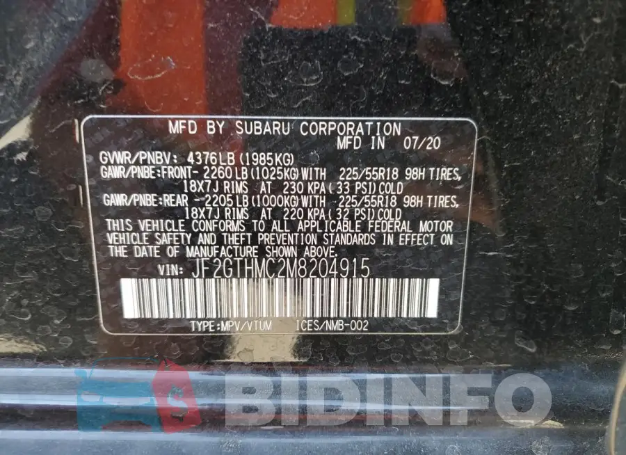 JF2GTHMC2M8204915 Photo# 12