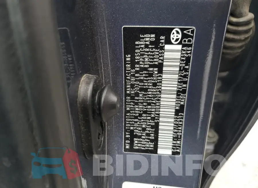 5YFBURHE2GP560183 Photo# 13