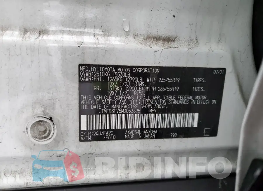 JTMFB3FV5MD053395 Photo# 14