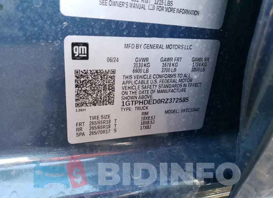 1GTPHDED0RZ372585 Photo# 12