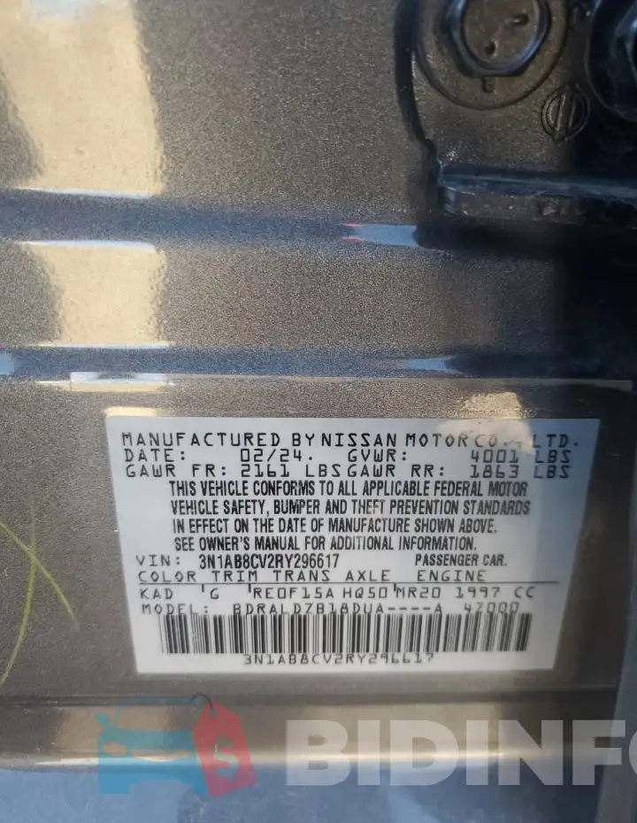 3N1AB8CV2RY296617 Photo# 12